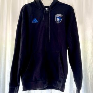 San Jose Earthquakes Black Hoodie/Sweatshirt - Zip up